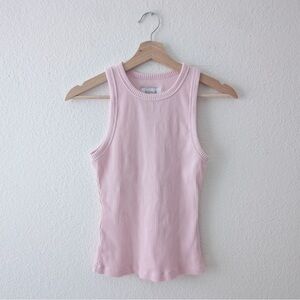 Atoir x Rozalia Pink Ribbed Tank